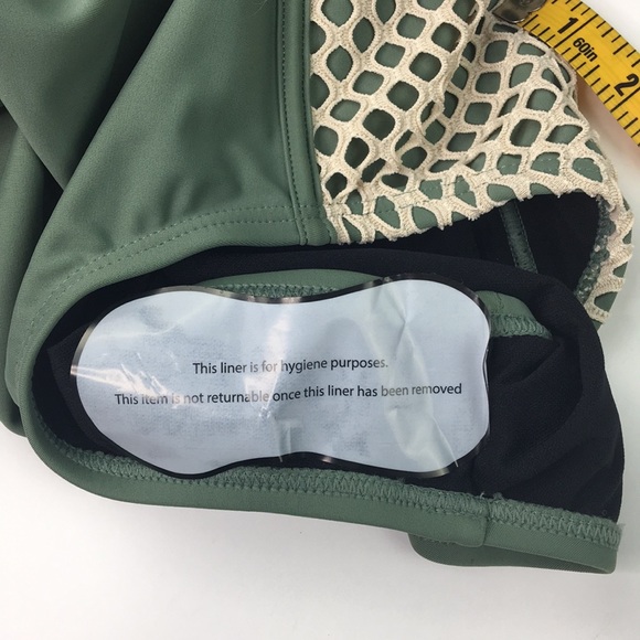 NWT Swimsuits For All high waisted Bikini green adjustable bra top flattering 14 - Picture 6 of 7